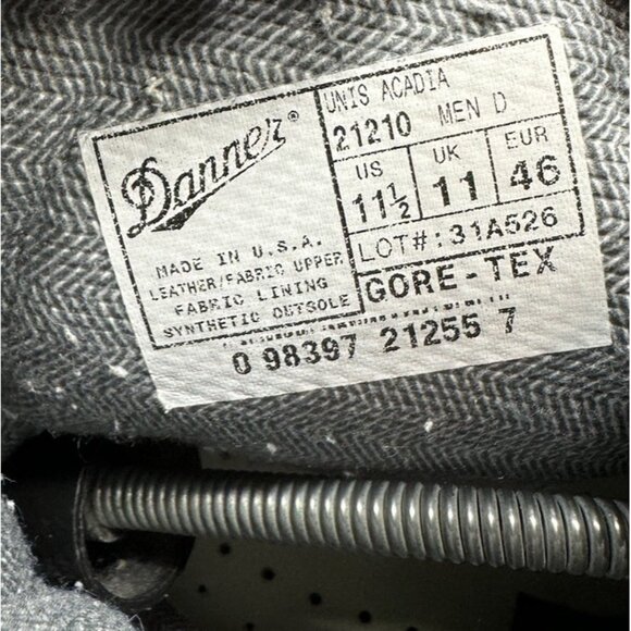 Danner UNIS Acadia Black Military Boots Men's Size 11.5 Tactical Leather 21210 - Picture 10 of 11